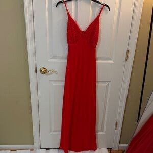 wild fable red maxi slip dress